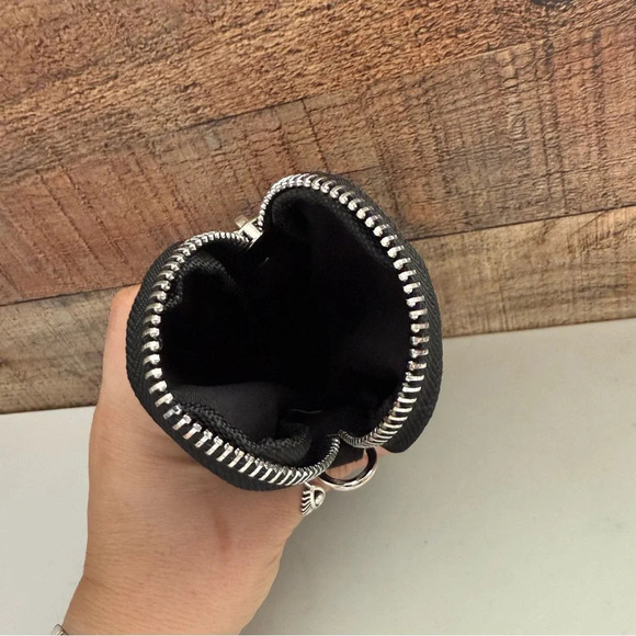 Dolls Kill Black White Embroidered Logo Stitch Mini Bag - Picture 3 of 5